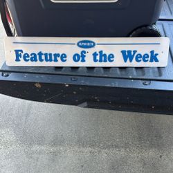 Vintage Alpha Beta “Feature of the Week” Sign – 28”