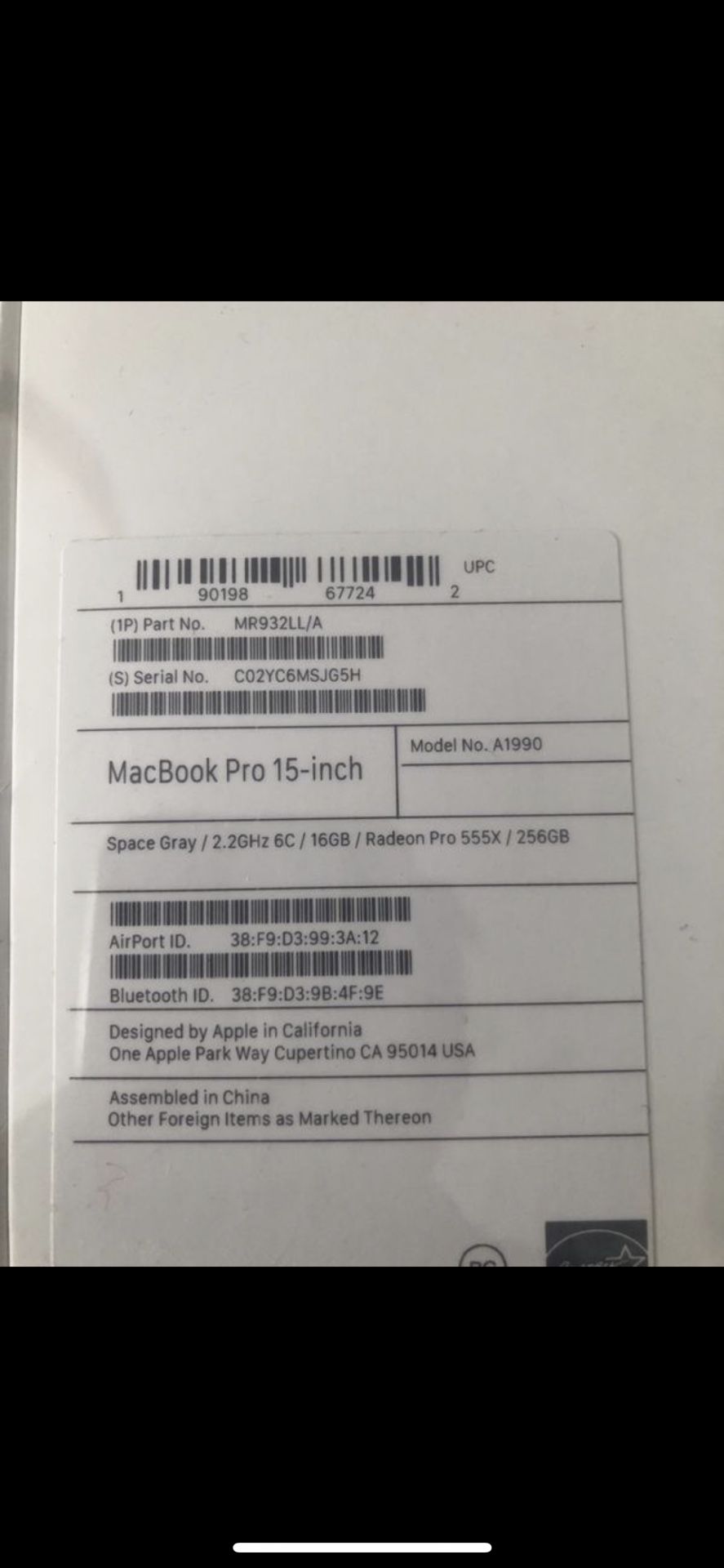 MacBook Pro brand new sealed