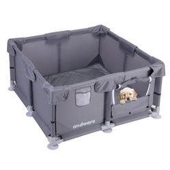 “New”Pet Playpen W/gate (28” X 28” X15”)”for All Animals”(retail$89)