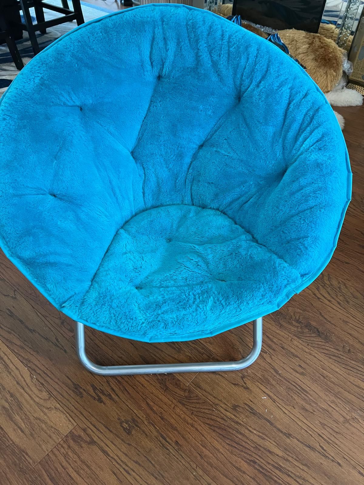 Faux Fur Saucer Chair