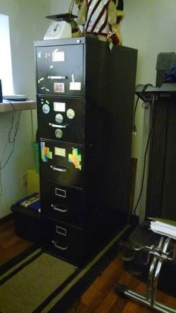 Commercial Black Metal Filing Cabinet