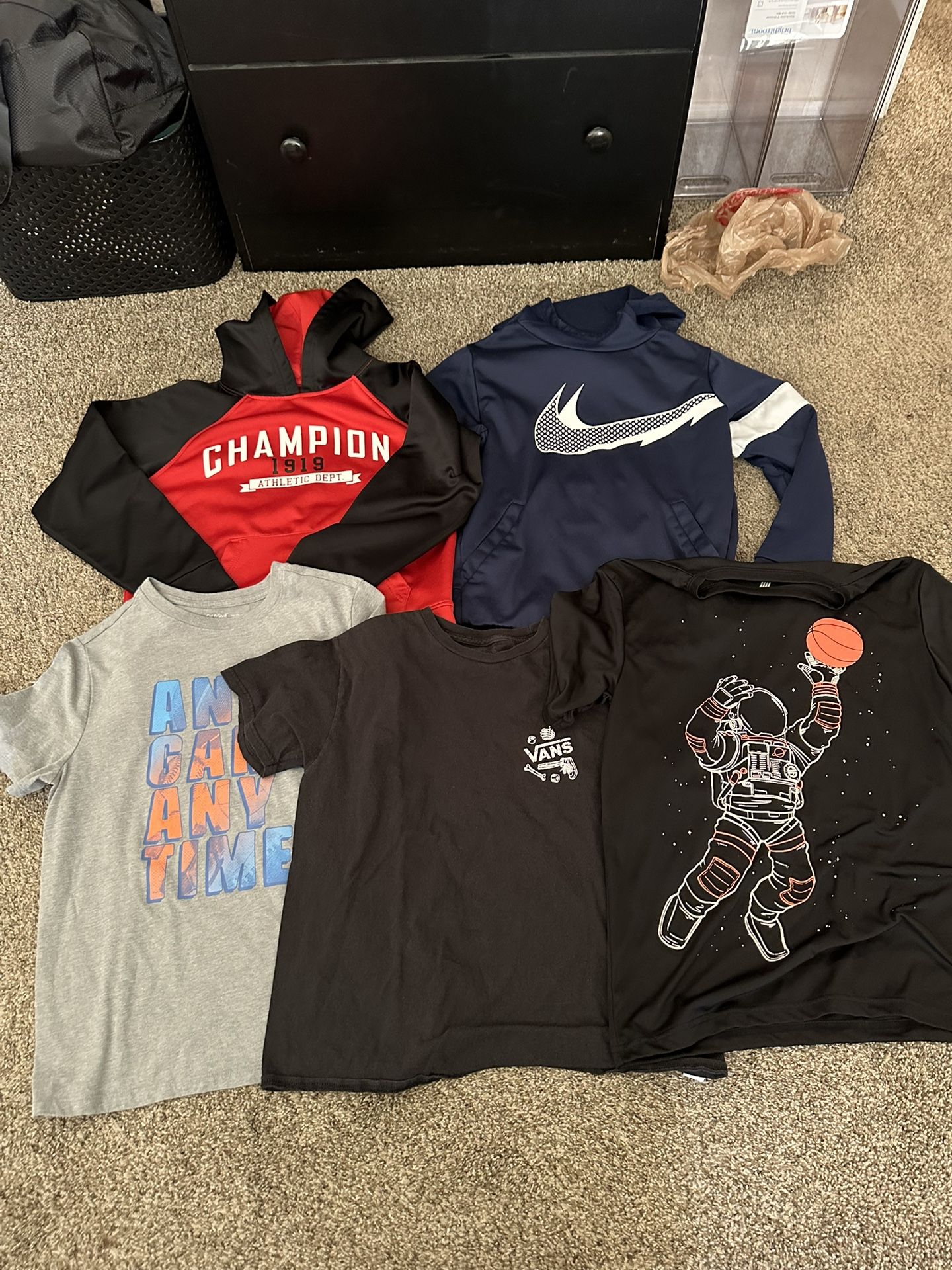 Boys Medium Hoodie And Shirt Lot