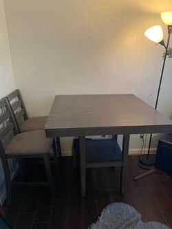 Grey dining table