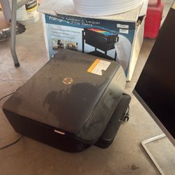 Monitor , Printer , And File Cart 