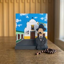 Hand-Painted Saint Dr. José Gregorio Hernández Wood Wall Art – Unique Piece #21 Art