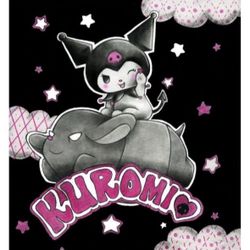 Kuromi Fleece Blanket