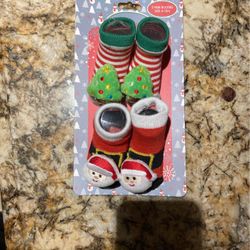 2 Pair Booties Size 0-12 Months