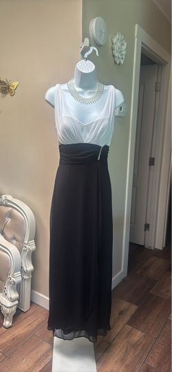 Black and White Formal Maxi Dress