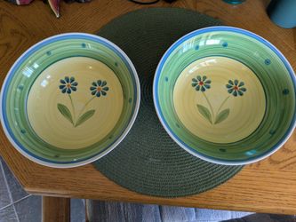 2 Large Ceramic Bowls