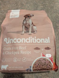 unconditional air-dried protein blend grain free beef and chicken recipe dog food 4pd
