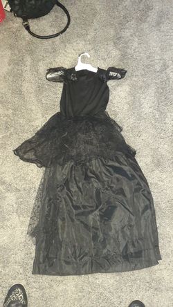 Girls black Halloween dress with light up waste