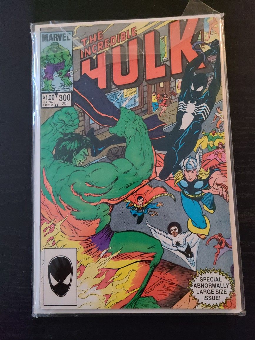Vtg Marvel The Incredible Hulk #300 Comic Book October 1984 Large Size Issue