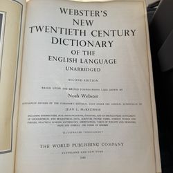 Webster’s Dictionary Second Edition