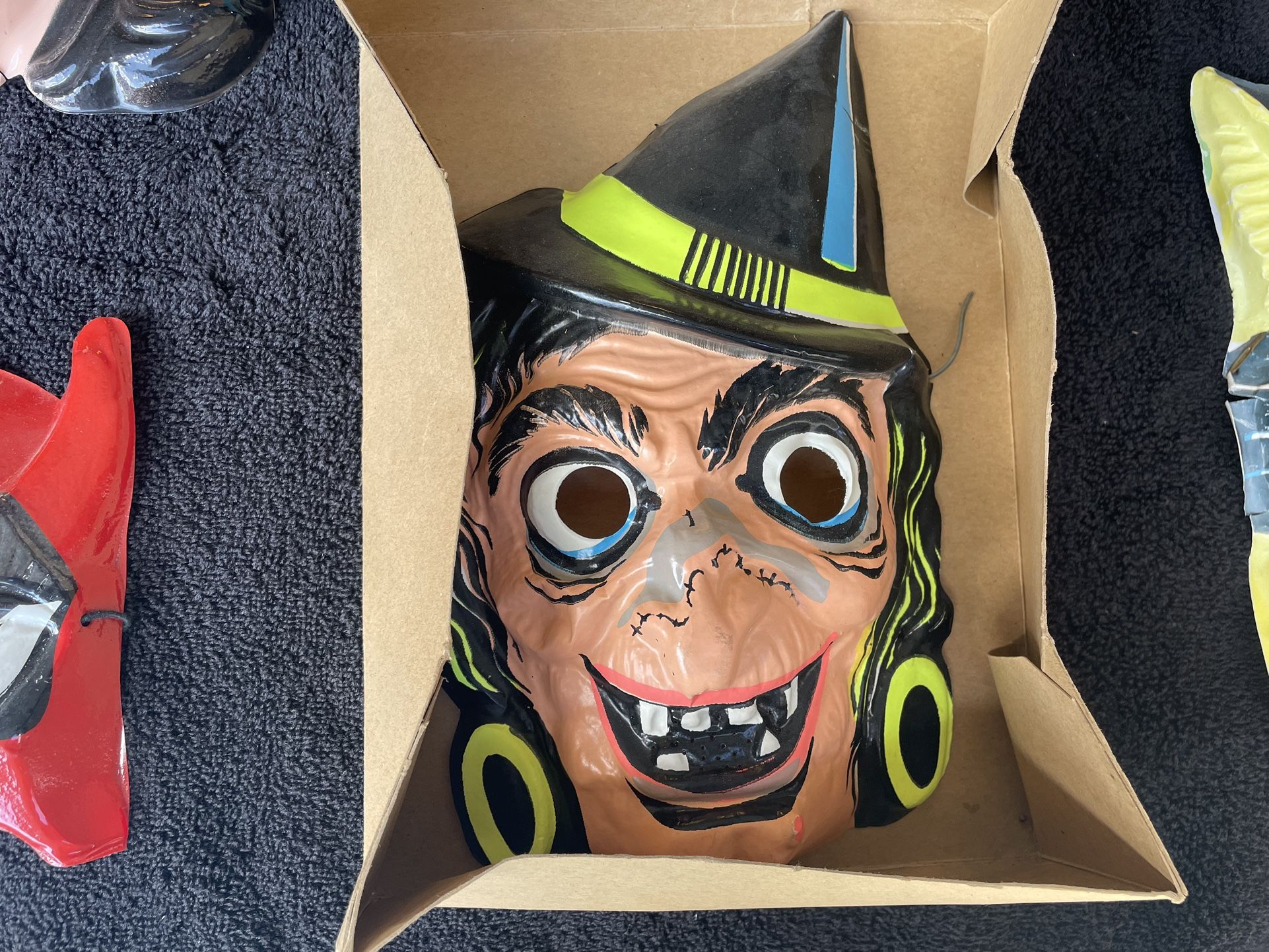 Rare Vintage Halloween Children’s Glow Mask Bland Charnas Co. Rare Circa 1960!