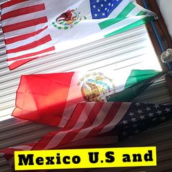 Flags Mexico , USA/Mexico And USA 