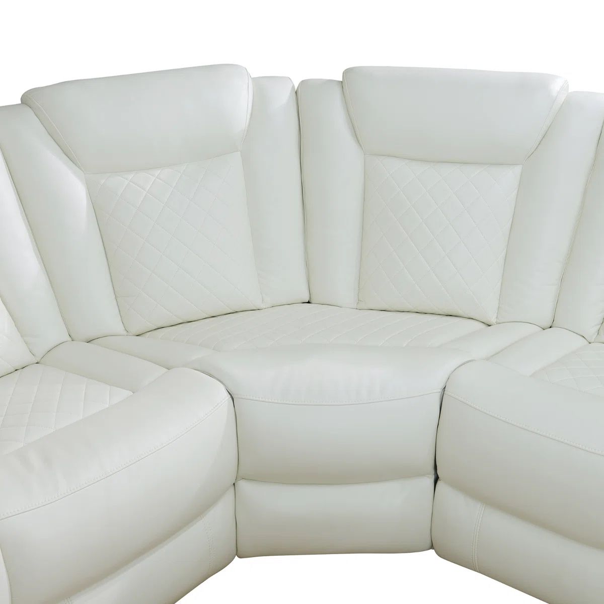 New White Power Reclining Couch