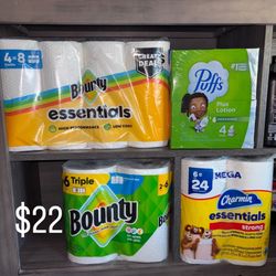Bounty Charmin Puffs 