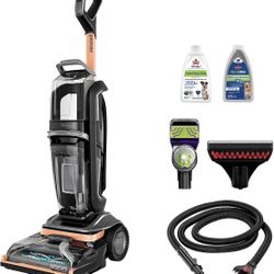 BISSELL Revolution HydroSteam Pet Carpet Cleaner, Upright Deep Cleaner, HydroSteam Technology, 2-in-1 Pet Upholstery Tool & Formulas Included, 3432