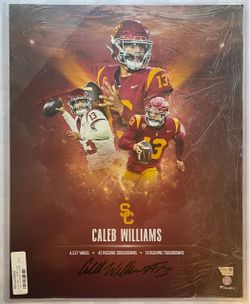 Fanatics USC Trojans CALEB WILLIAMS #13 Autographed ‘22 Heisman Collage 16” x 20” Photograph