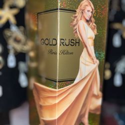Beautiful Paris Hilton Gold Rush Perfume ... New... Never Opened... Large Size Bottle.... $85