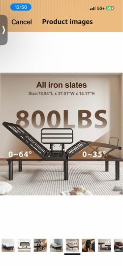 Adjustable Electric Bed Frame Twin XL