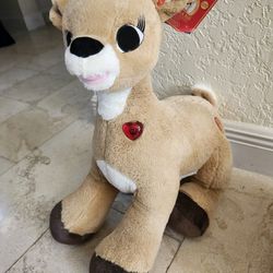Rudolph The Red Nosed Reindeer Christmas Plush Decoration 