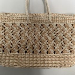 Large Straw Tote Handbag New