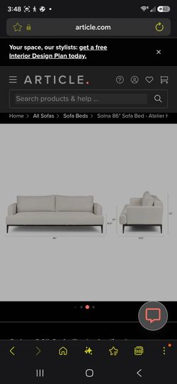 Selno Sofa Bed by Article