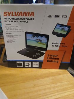 10in Screen Portable DVD Player,swivel Screen Remote Car Charger Ac Adapter 