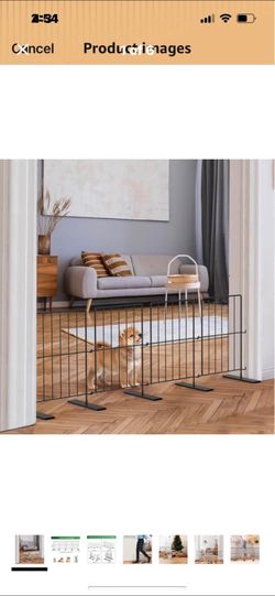 Small dogs gate free standing