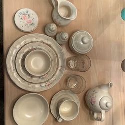 Pfaltzgraff Dinnerware Tea Rose