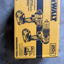 DEWALT 20V MAX XR Brushless 2-Tool Combo Kit Driver & Impact (2.0Ah) DCK277D2