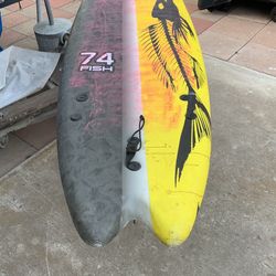 Surf Board  74 Fish L6’ W22”