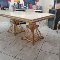 Antique Dining Table and 4 Chairs