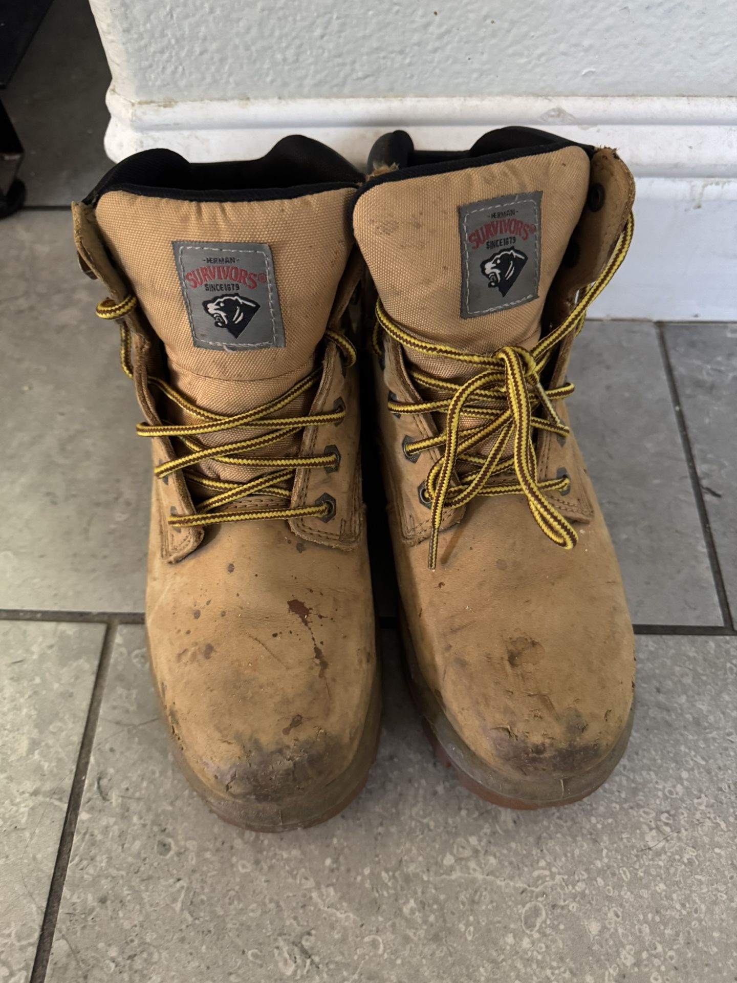 Steel Toe Boots Size 6.5 Men's