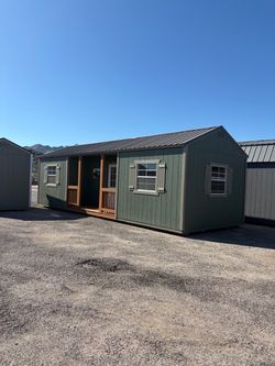 12x32 Center Porch portable building