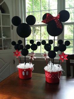 Mickey Mouse center pieces candy event