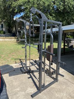 Marcy elite smith machine cage, weights, workout, bench press, weights, dumbbells