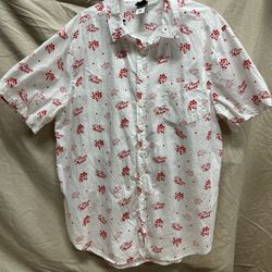 Disney Toy Story 4 Men’s Short Sleeve Button Shirt