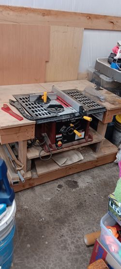 Table saw in a table 10 inch