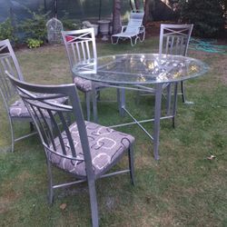 Glass Table No Chairs 