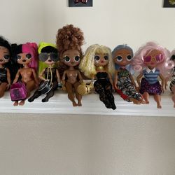 Lot Of 8 Big Sisters LOL Dolls 