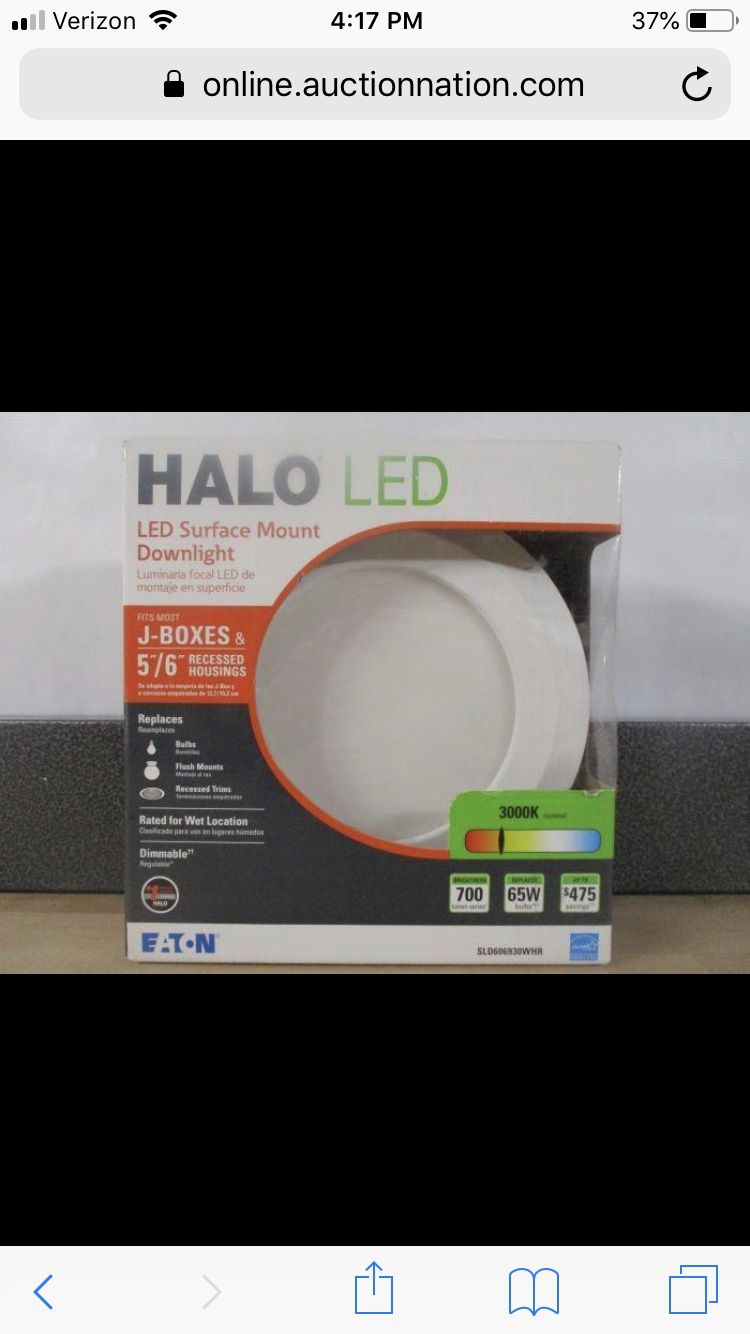 Halo SLD 5 in. and 6 in. White Integrated LED Recessed Retrofit Ceiling Mount Light Fixture at 90 CRI, 3000K S