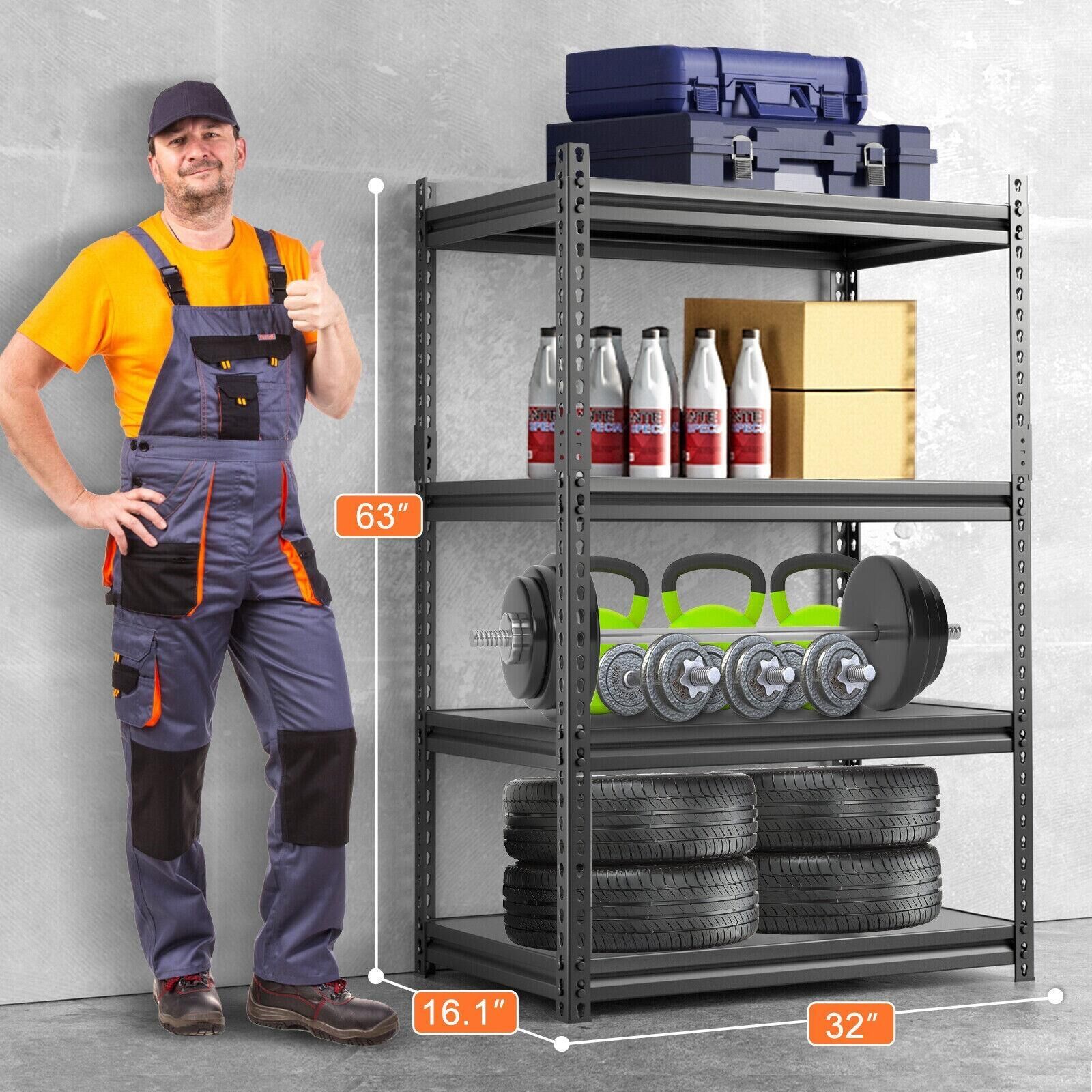 4 Tier Storage Shelves Shelving Plant Display Rack Garage Rack Shelf
