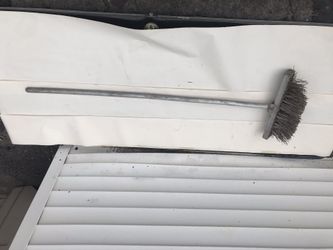 Hard bristle broom great for gravel or dirt drive way outside heavy duty use
