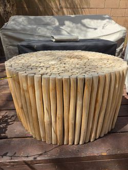 Wooden coffee table