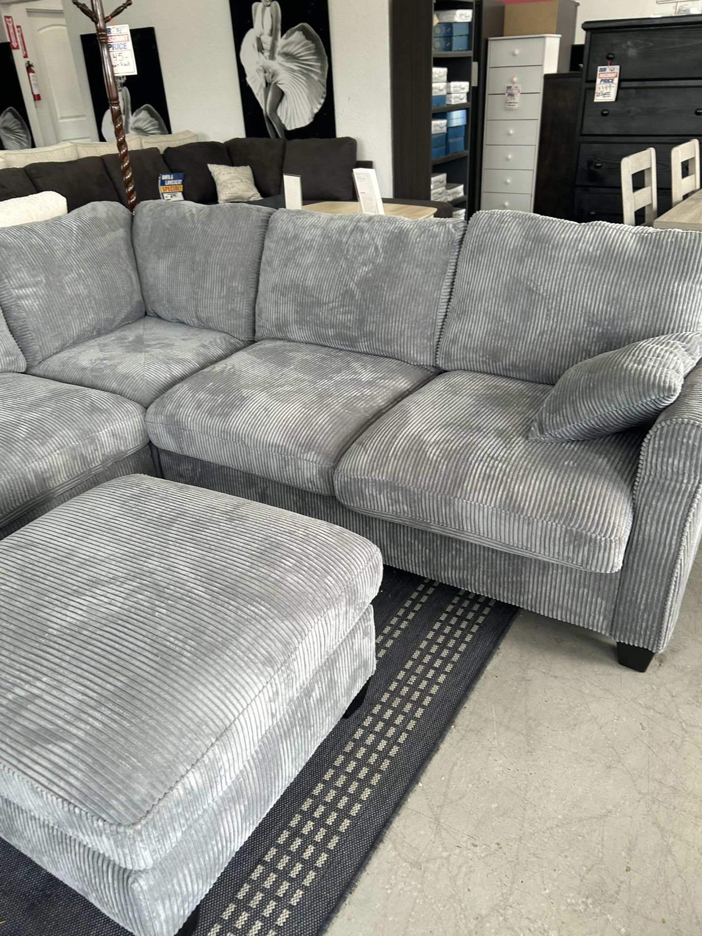 4 Piece Sectional Sofa With Ottoman