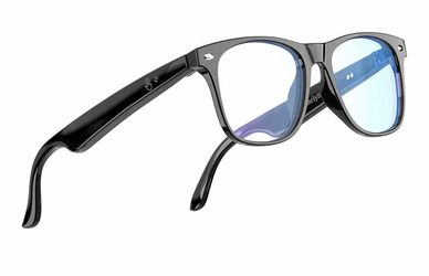AI Smart Glasses, Bluetooth Glasses with 164 Translation, Anti-Blue Light Glasses for Men Women, 7 Day Ultra-Long Standby, UV Protection, Waterproof, 