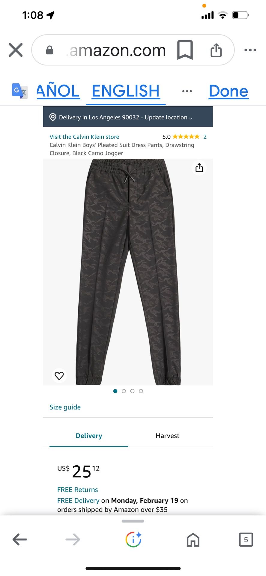 CK Boys Jogger Pants