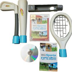 Wii Sports (Nintendo Wii, 2006) With Controller Attachments